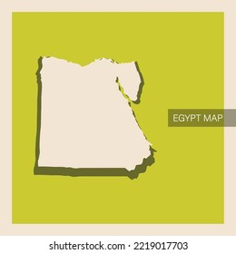 Vintage Of Egypt Map Vector