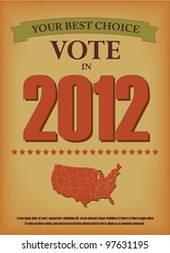 Vintage election template