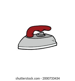 vintage electronic iron vector design