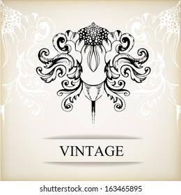 Vintage elegant background for invitations