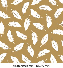 Vintage Elegant Feather Pattern. Elegant Background with feather designs. Good for Digital Print and Sublimation Techniques.