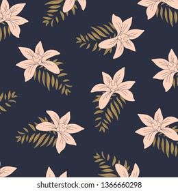 Vintage Elegant Floral Pattern. Elegant Background with floral designs. Good for Digital Print and Sublimation Techniques.