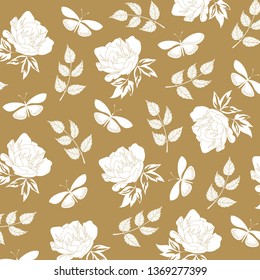 Vintage Elegant Floral Pattern. Elegant Background with floral designs. Good for Digital Print and Sublimation Techniques.