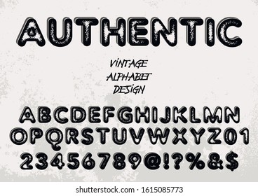 Vintage Elegant font alphabet vector with numbers. Classic Lettering typeface letters serif Typography uppercase font. Modern abstract font design