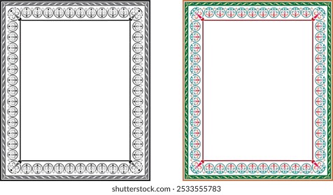 Vintage elegante Rahmen Kollektion. Dekorative Vintage-Rahmen für Design. Set von dekorativen Ornament Rahmen