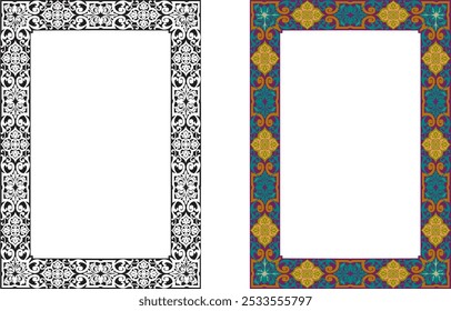 Vintage elegant frames collection. Decorative vintage frames for design. Set of decorative ornament border frames