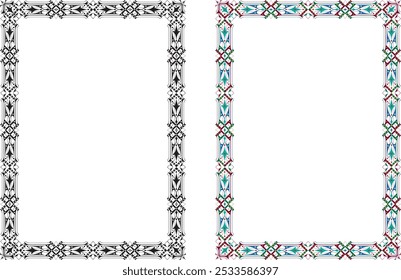 Vintage elegant frames collection. Decorative vintage frames for design. Set of decorative ornament border frames