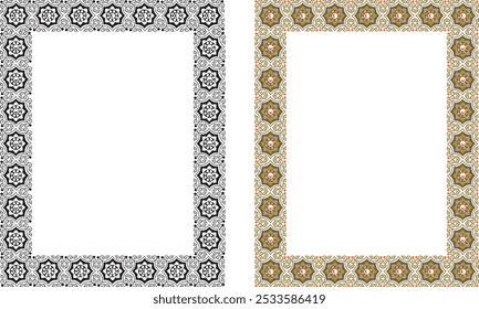 Vintage elegant frames collection. Decorative vintage frames for design. Set of decorative ornament border frames