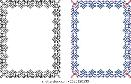 Vintage elegant frames collection. Decorative vintage frames for design. Set of decorative ornament border frames