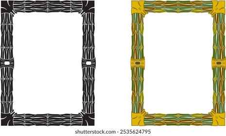 Vintage elegant frames collection. Decorative vintage frames for design. Set of decorative ornament border frames