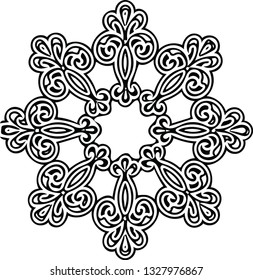 Vintage elegant lace shape vector pattern design for many ideas