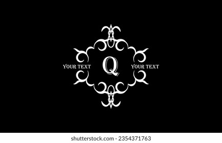 Vintage elegant letter Q monogram. Luxury logo design for cafe, hotel, jewelry, fashion, restaurant.