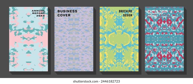  Vintage elegant poster and banner, background and flyer with floral ornaments.  Template of Old frames. Art Deco Brochure design.