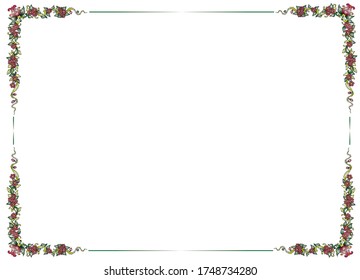 vintage element for design Ancient frame thailand style.You can use for wedding decoration of greeting card and laser cutting
