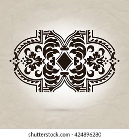 Vintage element for design, greeting card, invitation, menu, cover