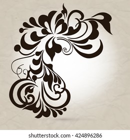 Vintage element for design, greeting card, invitation, menu, cover