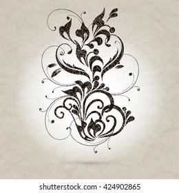 Vintage element for design, greeting card, invitation, menu, cover