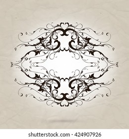 Vintage element for design, greeting card, invitation, menu, cover