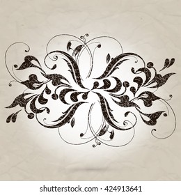 Vintage element for design, greeting card, invitation, menu, cover
