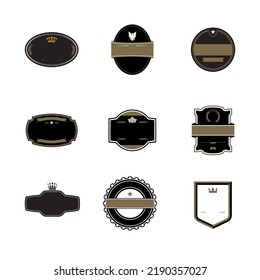 Vintage element design for label design vector