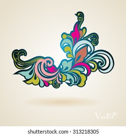 Vintage element for greeting card, invitation, menu, cover. Elements for calligraphic designs