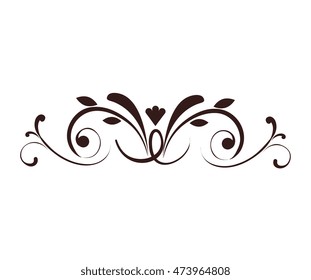 vintage elements decoration border banner retro vector illustration