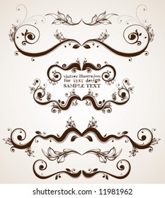 Vintage elements for design.