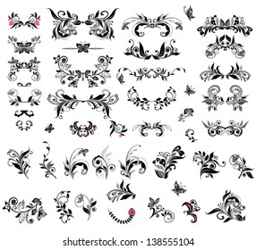 Vintage elements for greeting design