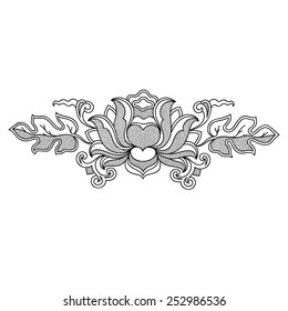 vintage elements isolated on White background. Vector illustration