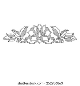 vintage elements isolated on White background. Vector illustration