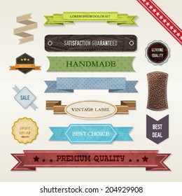 vintage elements set