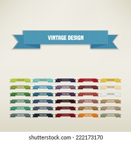vintage elements set