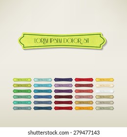 vintage elements set