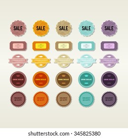 vintage elements set