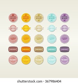 vintage elements set