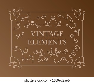 vintage elements. vector set: calligraphic design elements and page decoration - lots of useful elements to embellish your layout
