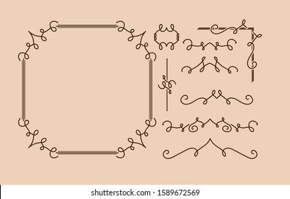 vintage elements. vector set: calligraphic design elements and page decoration - lots of useful elements to embellish your layout