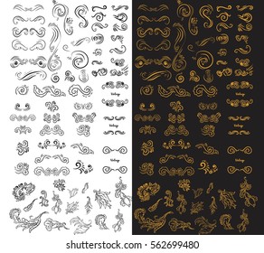 Vintage elements for your design. Hand drawn elements