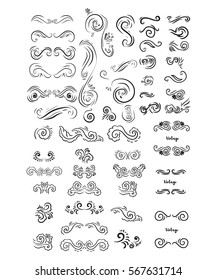 Vintage elements for your design. Hand drawn elements