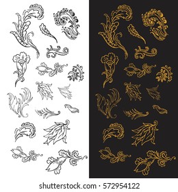 Vintage elements for your design. Hand drawn elements