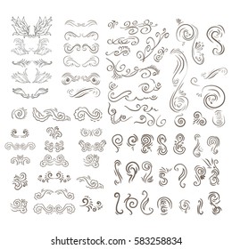 Vintage elements for your design. Hand drawn elements
