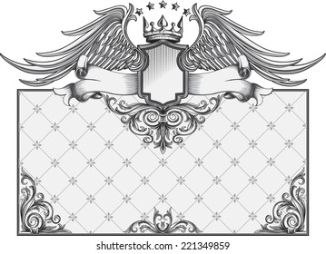 Vintage emblem & blank