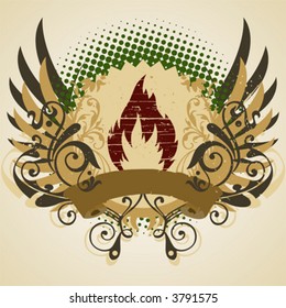 Vintage emblem, design element