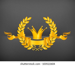 Emblema vintage, oro