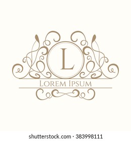 Vintage Emblem. Graphic design pages, business sign, boutiques, hotels
