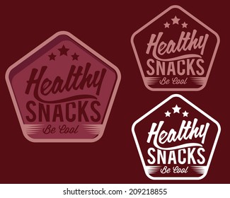 vintage emblem healthy snaks