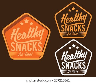 vintage emblem healthy snaks