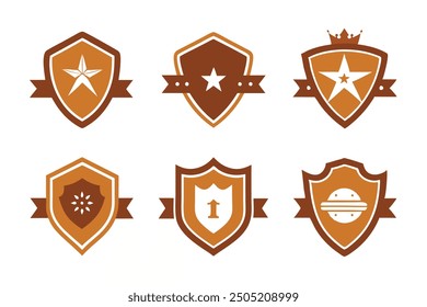 Vintage Emblem logo concept for stylish and iconic brand illustration