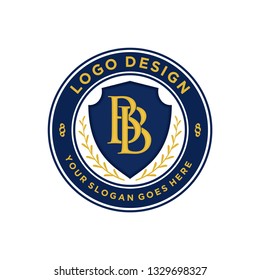 vintage emblem logo design
