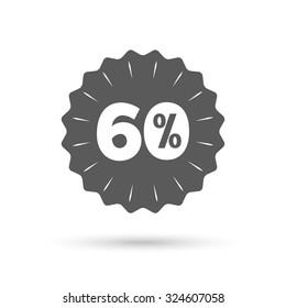 Vintage emblem medal. 60 percent discount sign icon. Sale symbol. Special offer label. Classic flat icon. Vector